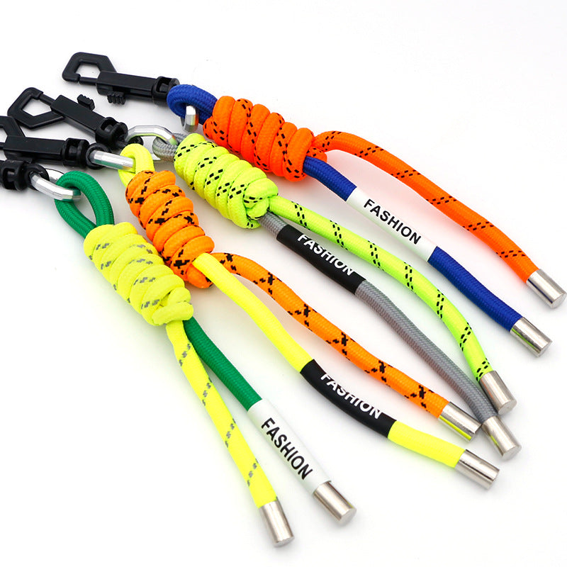 Wholesale Braided Lanyard Bag Accessories Webbing Keychain